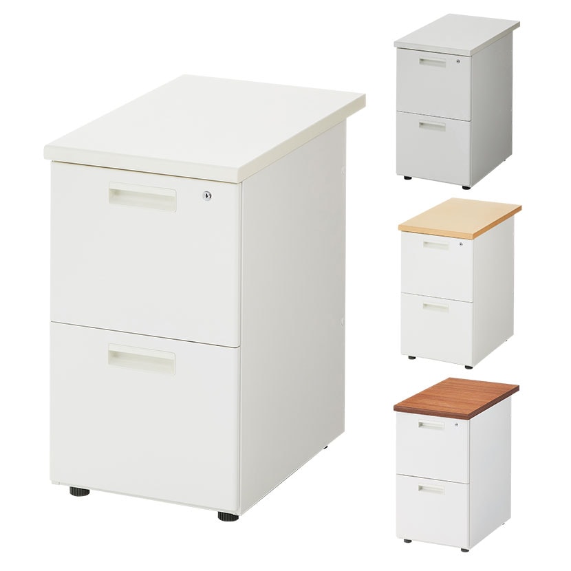 送料無料】 2段 脇机 サイドデスク サイドキャビネット 鍵付き フル