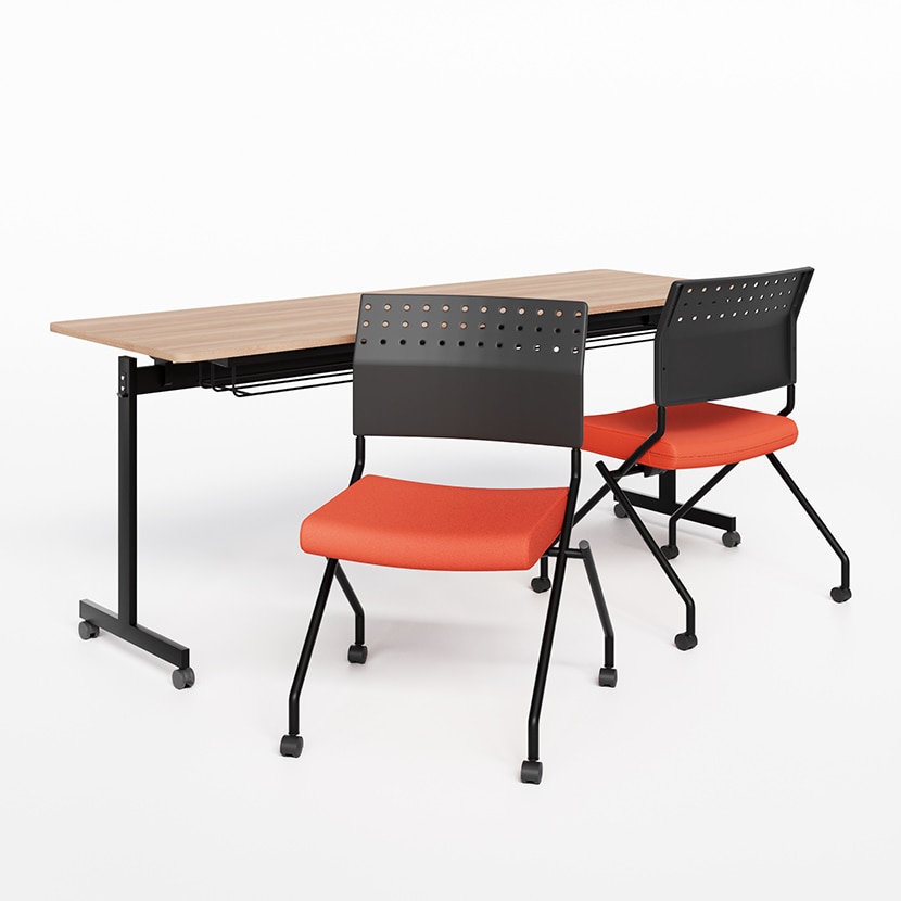 引き取り限定 2台組 会議用テーブル 1800×600×700 引き取り限定 2台組