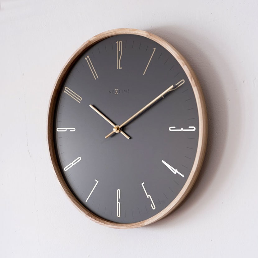 送料無料】 掛け時計 JAPANDI 秒針なし 静か 壁掛け 時計 木製