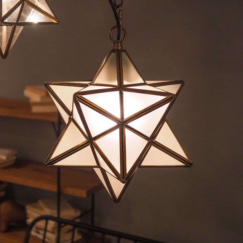 送料無料】 【白熱電球付き】ペンダントライト エトワール 星型 照明1