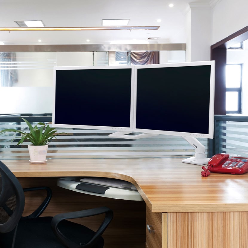 送料無料】 Ergotron エルゴトロン HX デスクデュアルモニターアームの