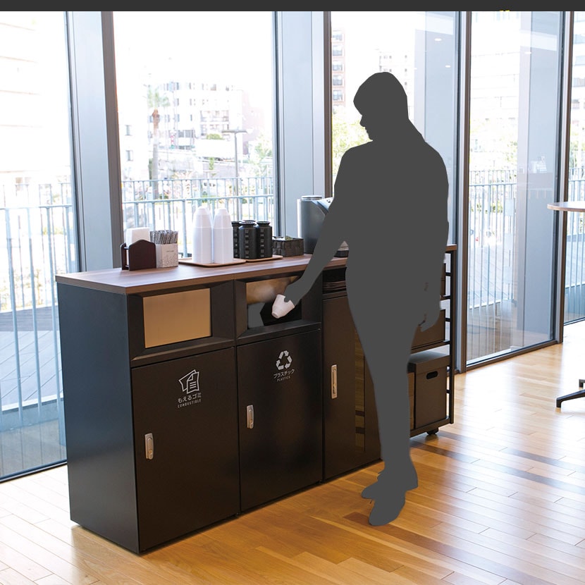 送料無料】 テラモト トラッシュボックスFT あきびん用 ゴミ箱 67L