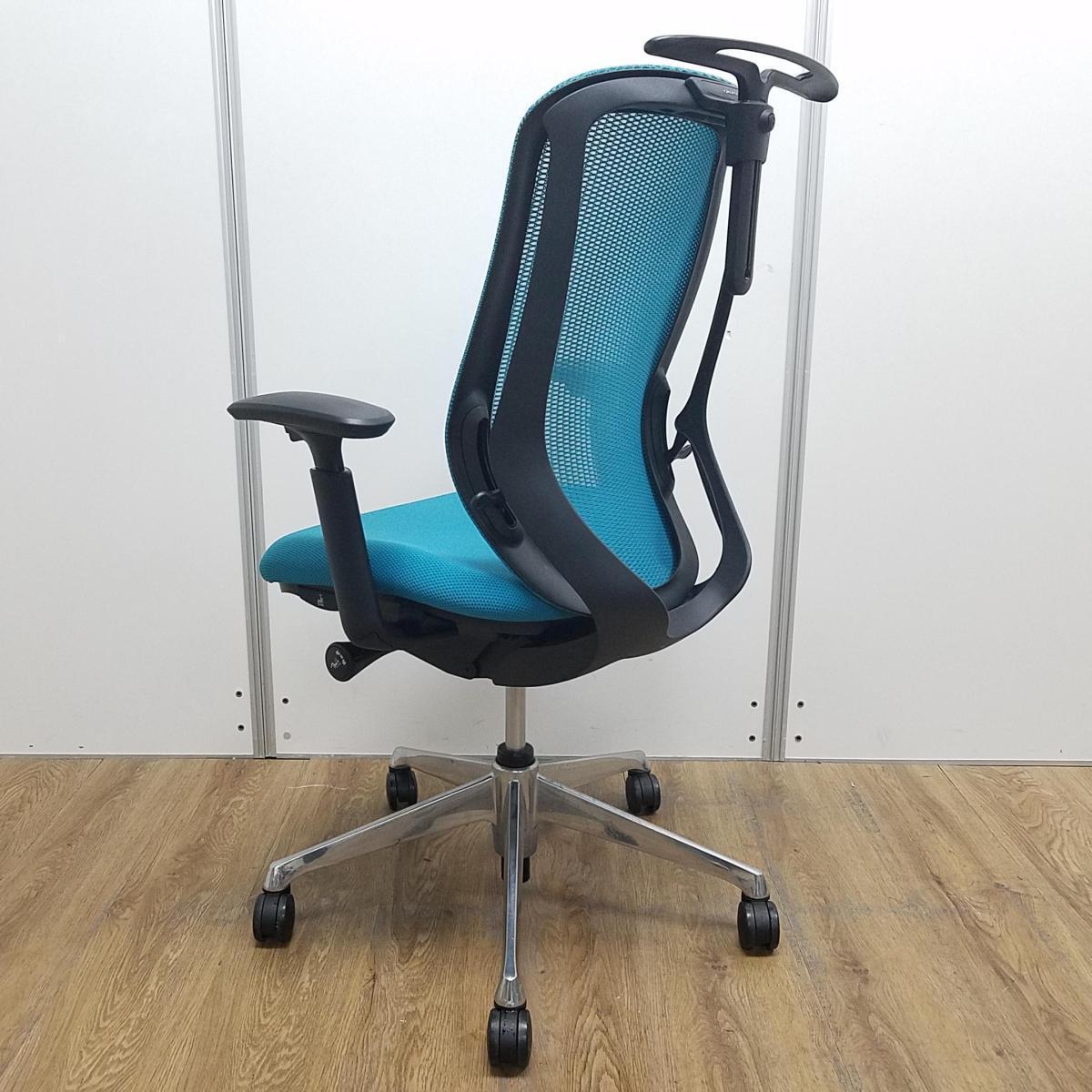 中古】シルフィーメッシュ オカムラ/okamura 肘付ハイバックチェア