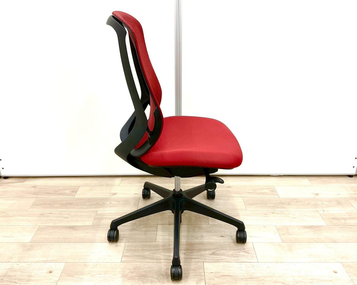 中古】シルフィーメッシュ オカムラ/okamura 肘無ハイバックチェア