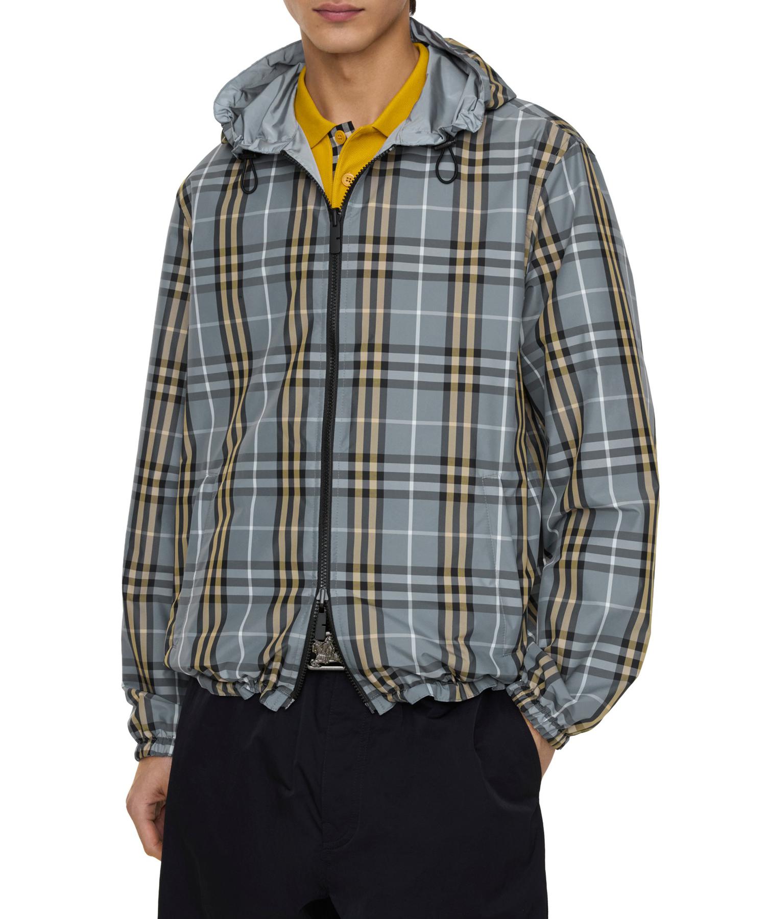 リバーシブル チェック フーデッドジャケット(O10768898)｜HANKYU