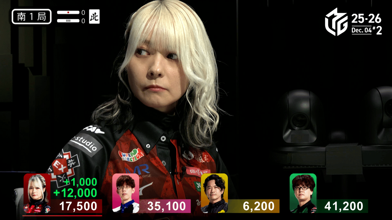 Mリーグ - ベストコレクション - 二階堂亜樹:12/4 2G 南1 楽しみは役満