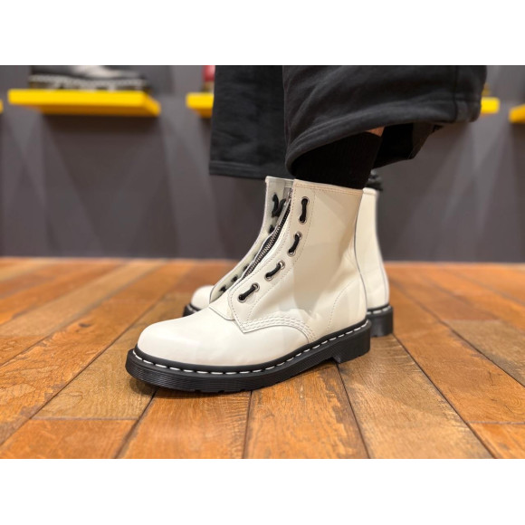 Dr.martens 新作 【日本限定】1460 ZIP ホワイトステッチ 8 ホール