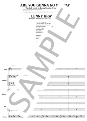 楽譜】LENNY KRAVITZ / 自由への疾走 バンド・スコア 楽譜 / ROSS