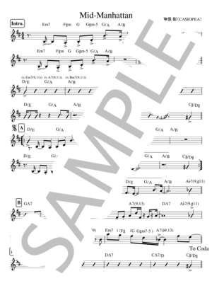 CASIOPEA | 楽譜一覧 - Piascore 楽譜ストア