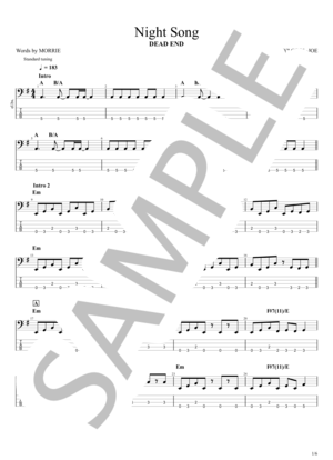 DEAD-END | 楽譜一覧 - Piascore 楽譜ストア