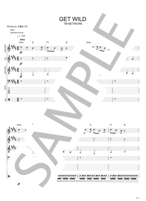 楽譜】TMN / GET WILD バンド・スコア from68 / TM NETWORK (バンド