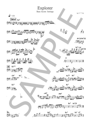 楽譜】Explorer Session'98 Bass Solo / T-SQUARE (エレキベース