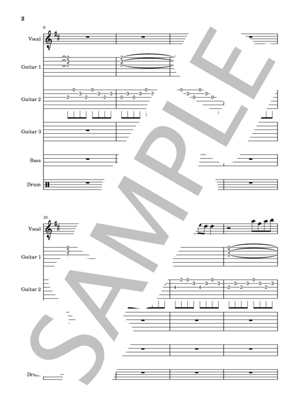 楽譜】Pictures / Pay money To my Pain (バンドスコア / 中級