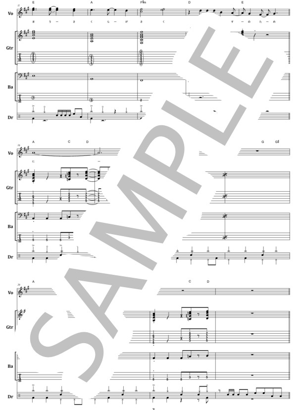 楽譜】10-FEET / CHERRY BLOSSOM バンド・スコア from68 / 10-FEET