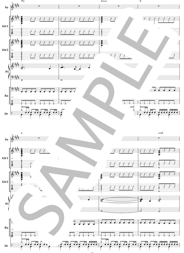 楽譜】BiSH / オーケストラ バンド・スコア from68 / 松隈 ケンタ