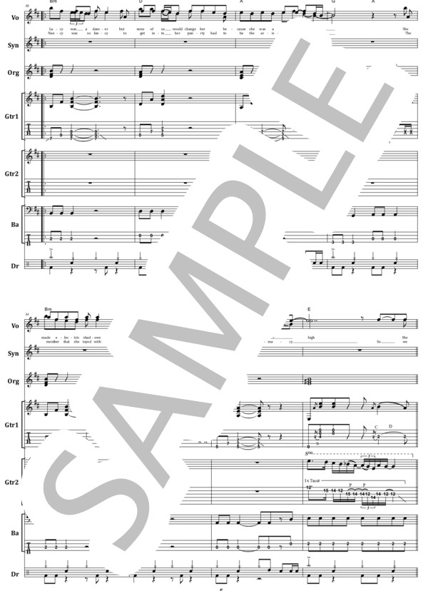 楽譜】ディープ・パープル / KNOCKING AT YOUR BACK DOOR バンド