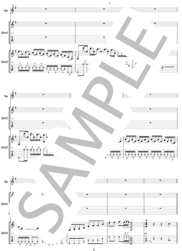 楽譜】GARY MOORE / END OF THE WORLD ギター・スコア / ゲイリー