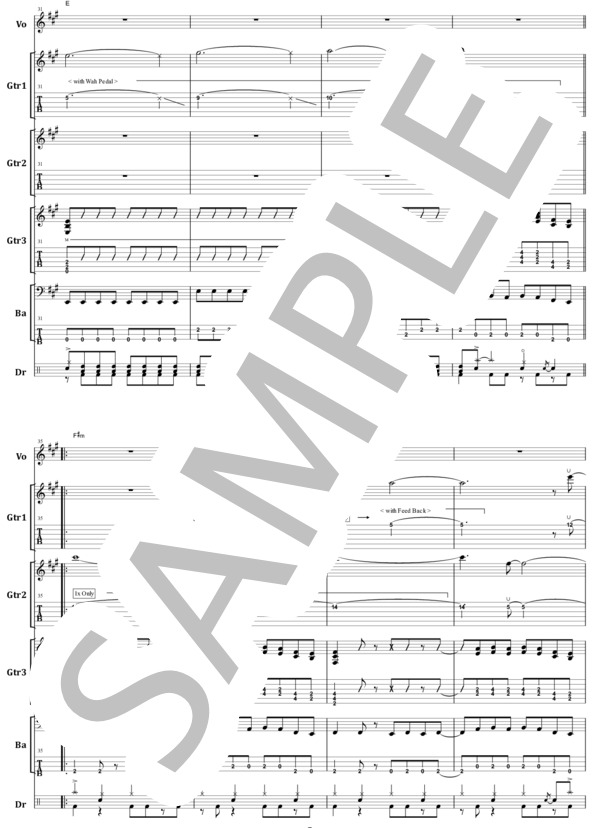 楽譜】GUNS N'ROSES / YOU COULD BE MINE バンド・スコア from68