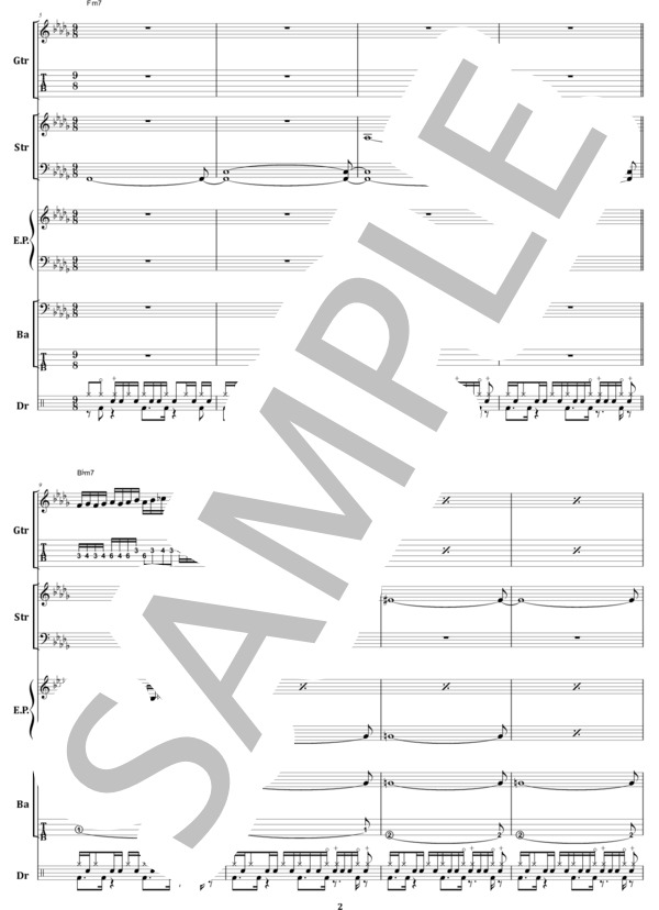 楽譜】ジェフ・ベック / スキャッターブレイン バンド・スコア from68