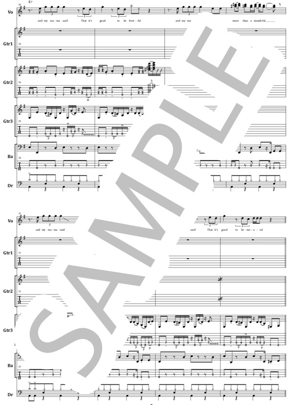 楽譜】LENNY KRAVITZ / Always on the Run バンド・スコア from68