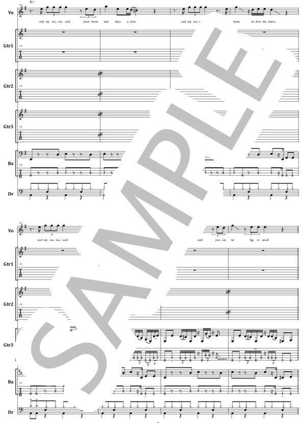 楽譜】LENNY KRAVITZ / Always on the Run バンド・スコア from68