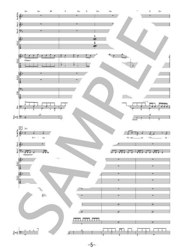 楽譜】Emotions / MAN WITH A MISSION バンドスコア / MAN WITH A