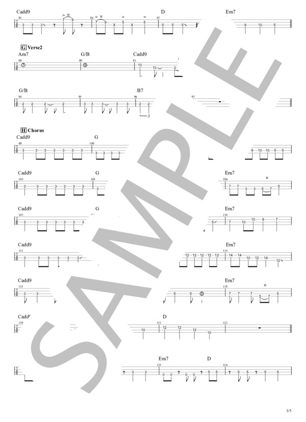 楽譜】「ガールズバンドクライ」爆ぜて咲く Tabのみ / トゲナシ