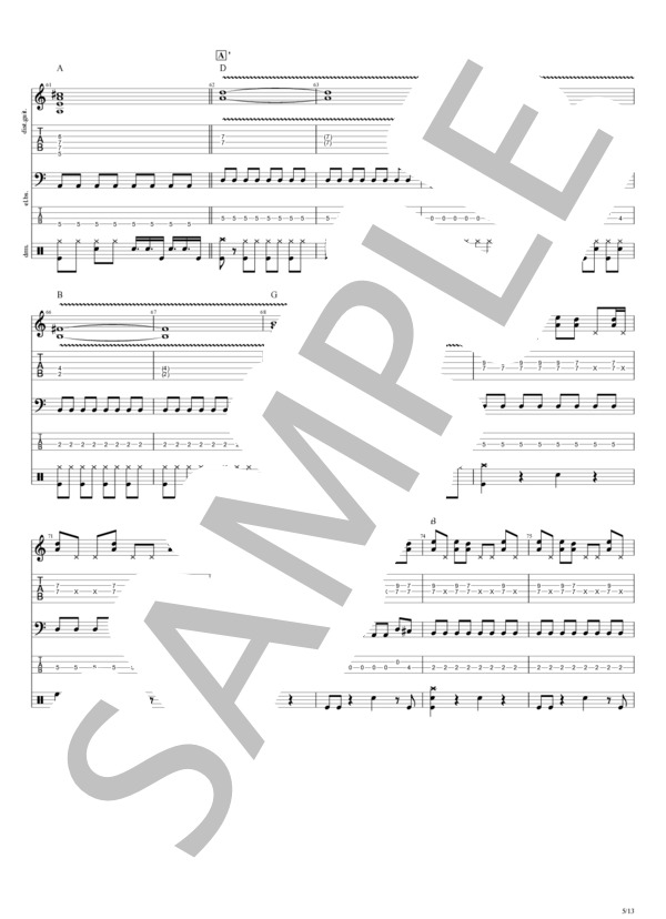 楽譜】NAKED BLUE / CRAZE (バンドスコア / 初〜中級) - Piascore 楽譜