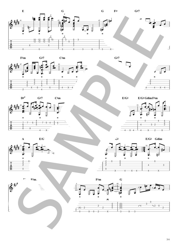 楽譜】CHANGE THE WORLD TAB / KENNEDY GORDON SCOTT (ギターソロ / 中