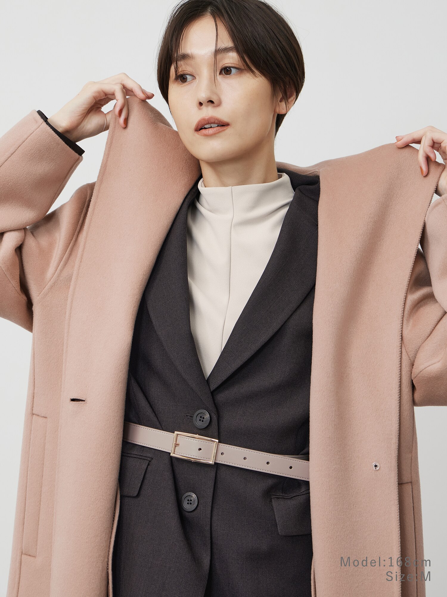 PLST(プラステ)公式 | ウールブレンドリバーフーディーロングコート