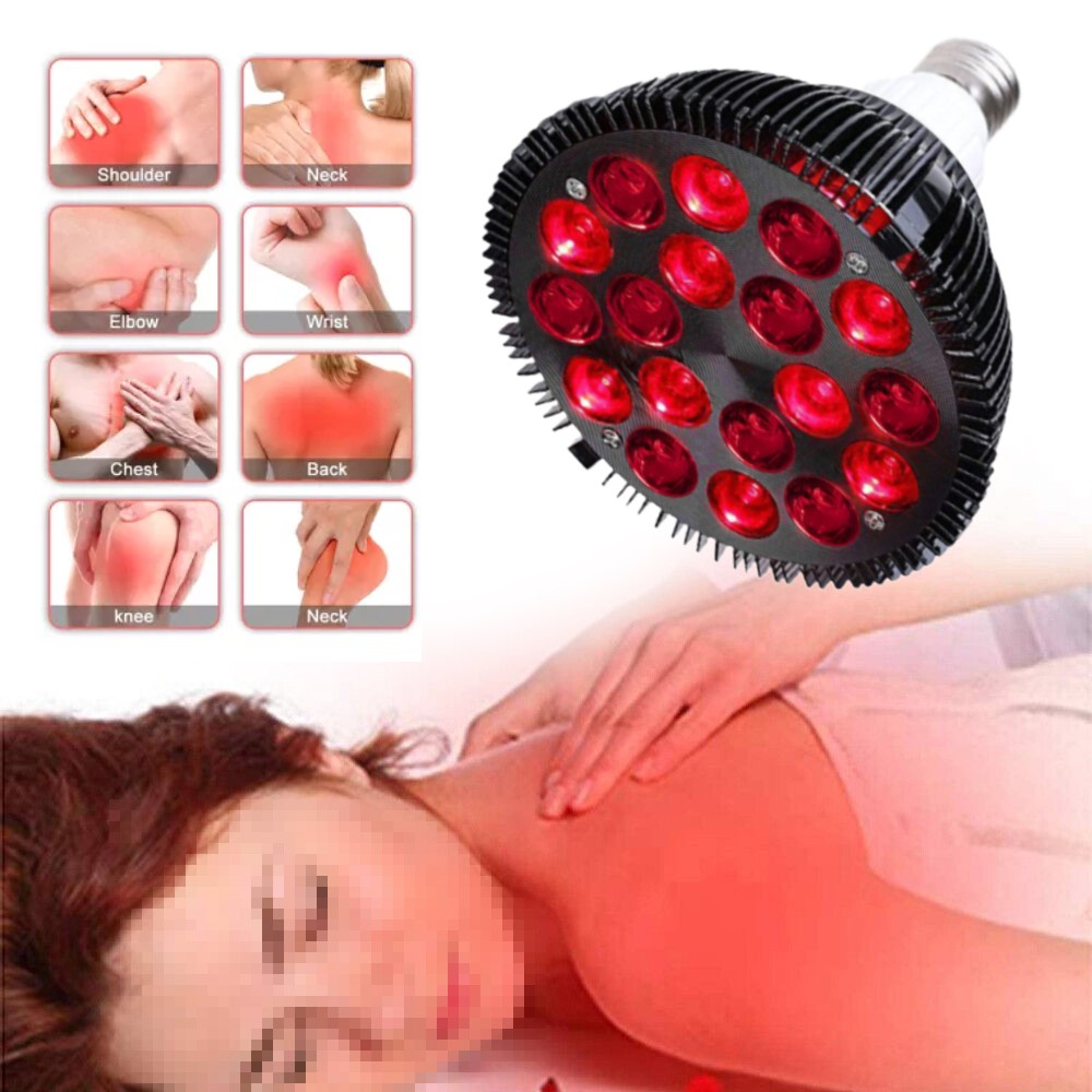 660nm 850nm LED Red Light Therapy Bulb Skin Pain Relief Deep Near