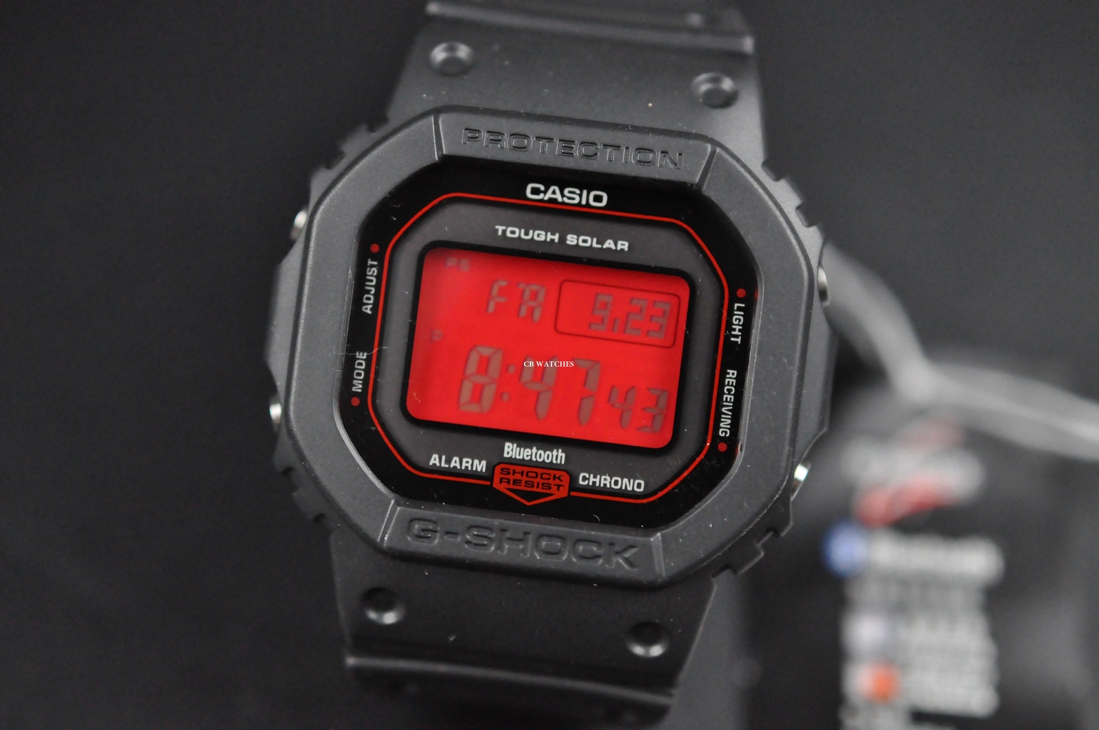 CASIO G-SHOCK Black & Red GW-B5600AR-1 Solar Radio Men's Watch New