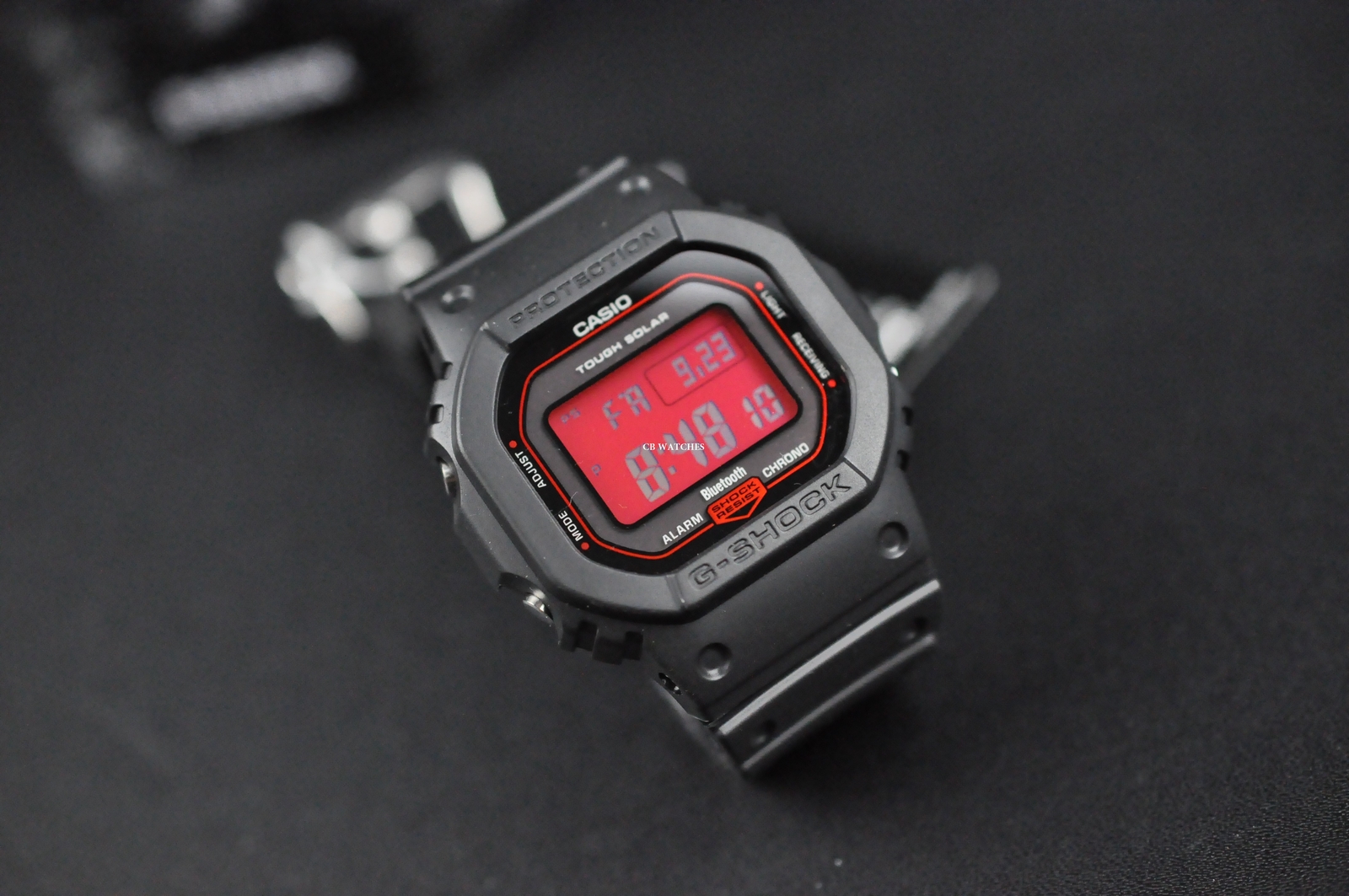 CASIO G-SHOCK Black & Red GW-B5600AR-1 Solar Radio Men's Watch New