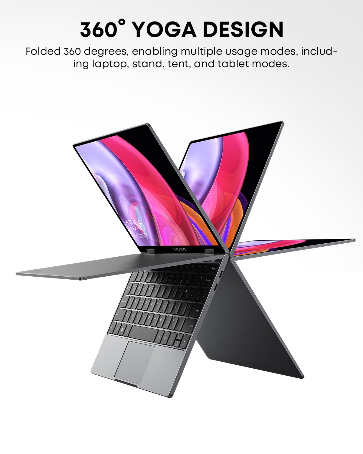 CHUWI MiniBook X 10.51in Laptop PC Intel N100 Windows 11 PC 12GB