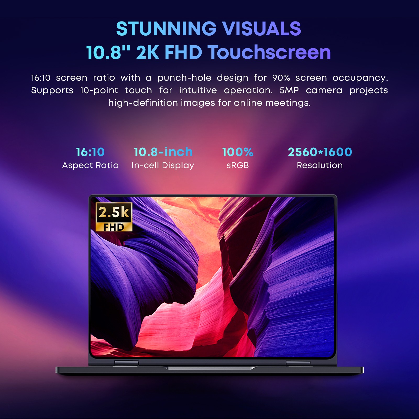 CHUW MiniBook X Touchscreen Laptop Intel N100 12GB 512GB SSD