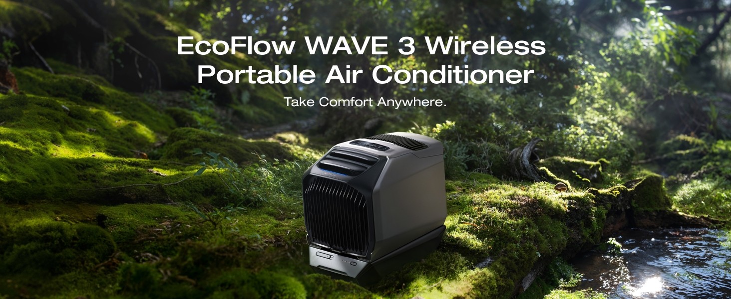 EcoFlow Wave 3 Portable Air Conditioner for Outdoor Tent Camping