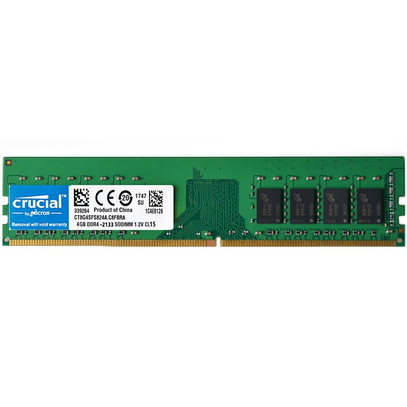 Crucial DDR4 4GB 8GB 16GB 2133Mhz PC4-17000 288pins Desktop Memory