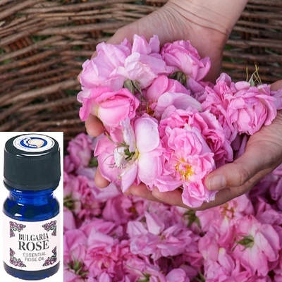 ブルガリア｜ダマスクローズオイル｜木彫りケース入り｜1g