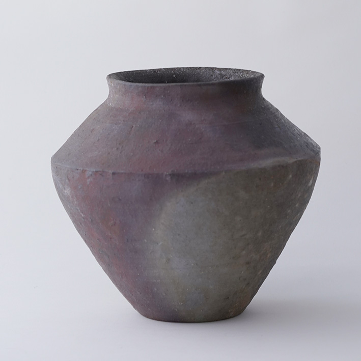 渡辺聡師森陶岳備前焼花入