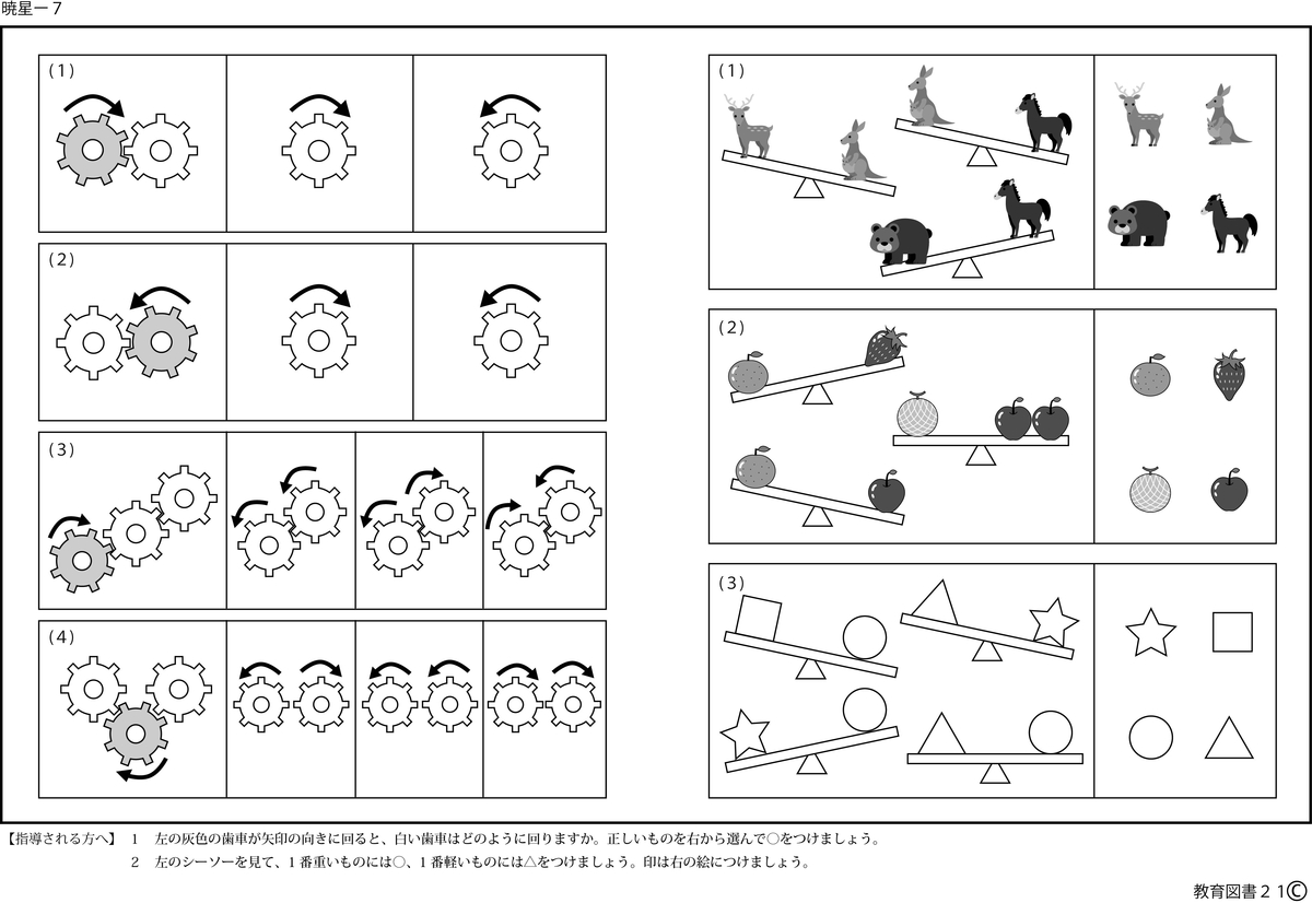 小学受験トライアル2 「暁星」 | わかぎり21ショップ
