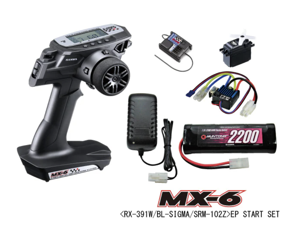 サンワ】 MX-6 EP START SET(RX-391W/BL-SIGMA/SRM-102Z) | GAGA