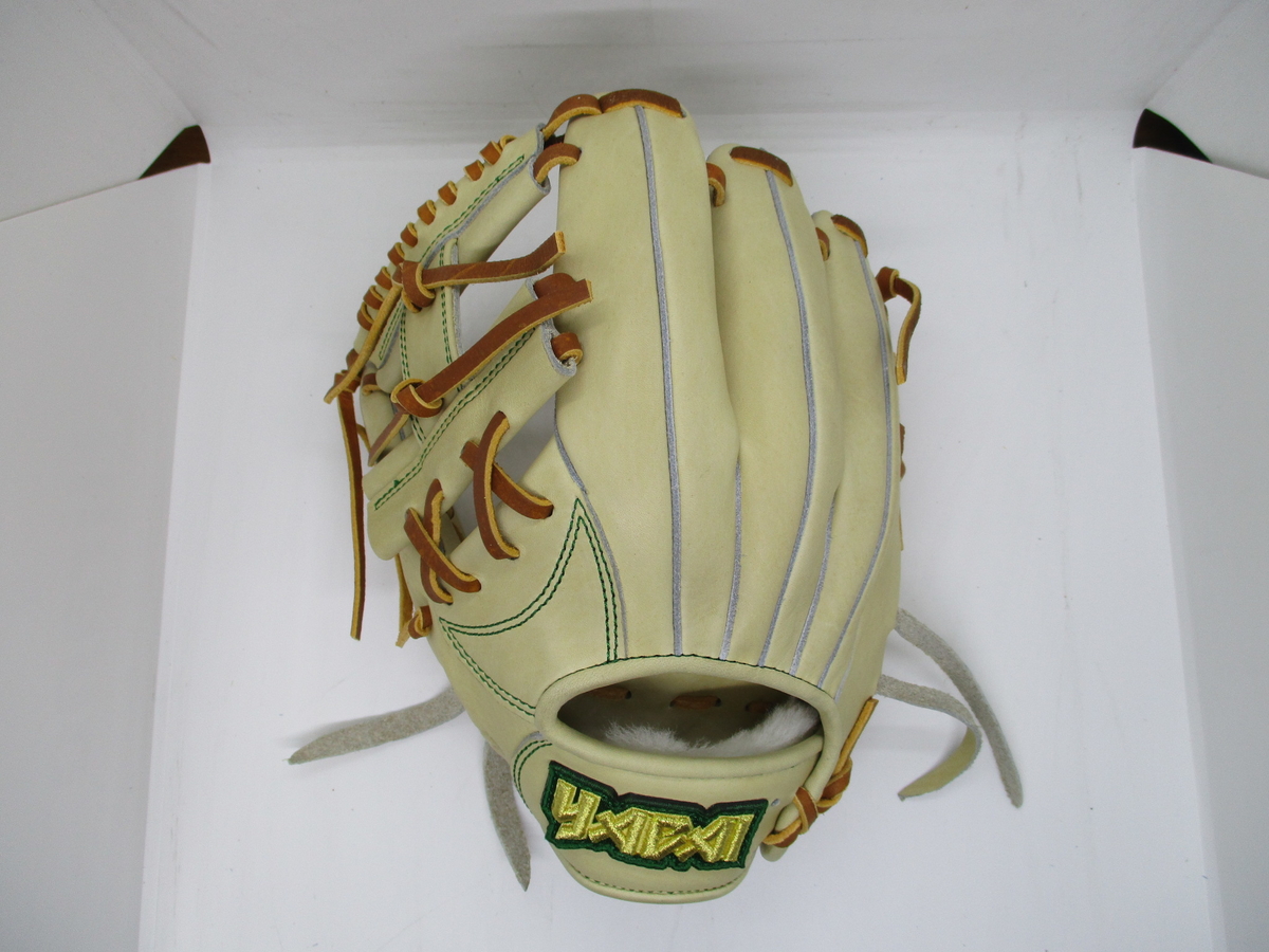 硬式・軟式・ソフト少年用275CBブロンド×タンレース-GGL---YABAI--左