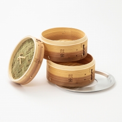 照宝杉上製せいろ二段 蒸し板セット21cm | 中華街 照宝