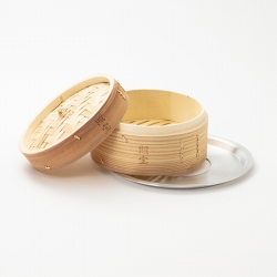 照宝 杉せいろ 一段 蒸し板セット24cm | 中華街 照宝