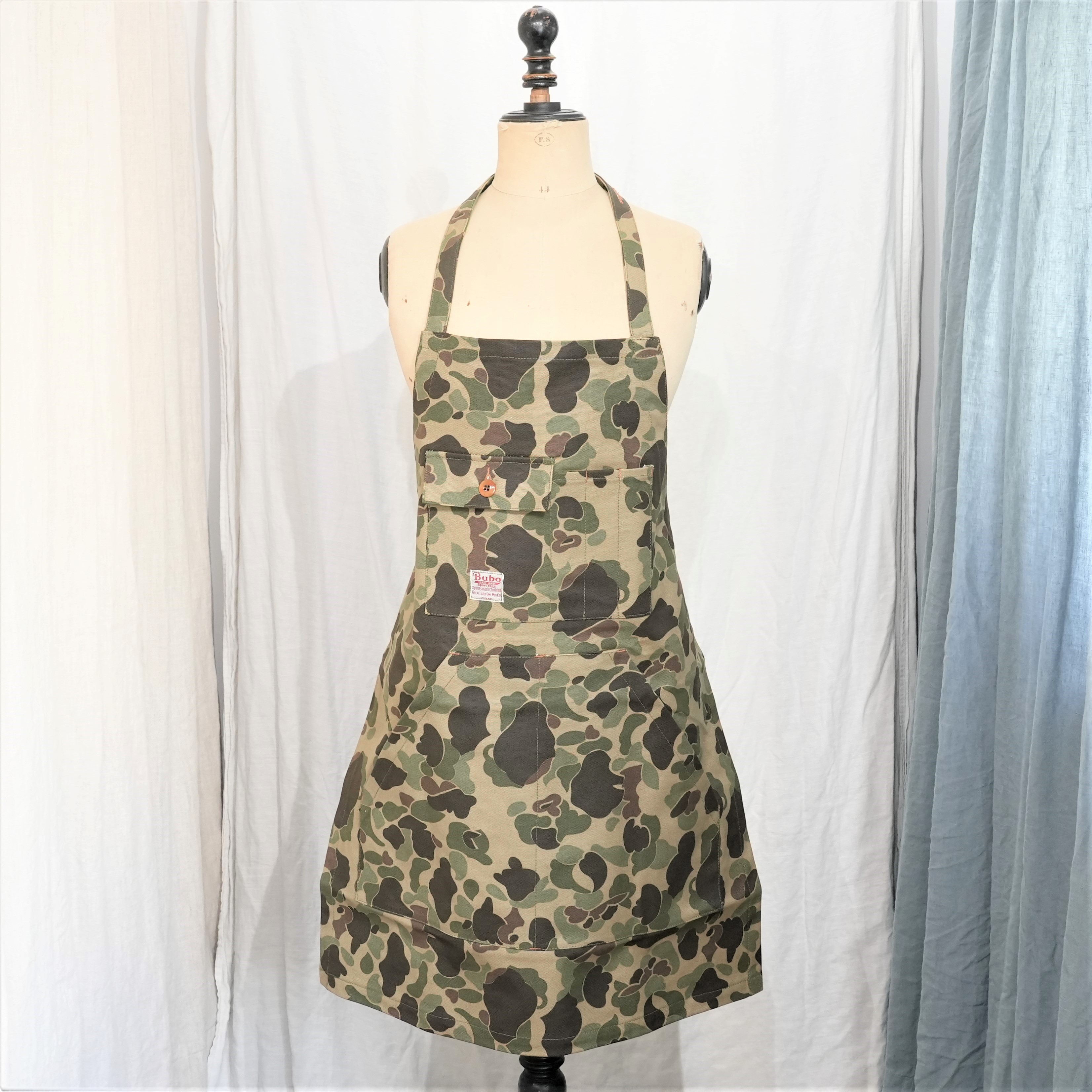 フリーホイーラーズ アウトドア エプロン ダックハンター カモ