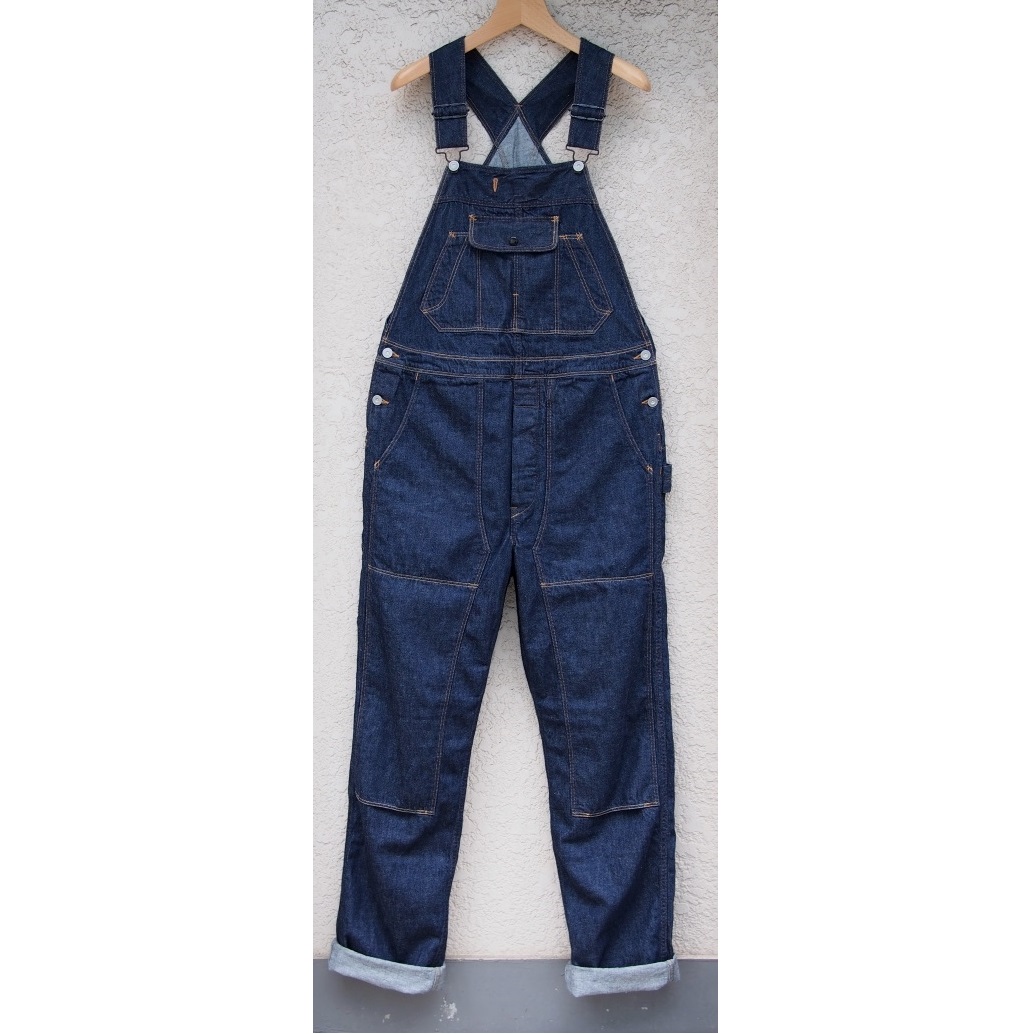 フリーホイーラーズ レイバラー ビブ オーバーオール 10oz INDIGO