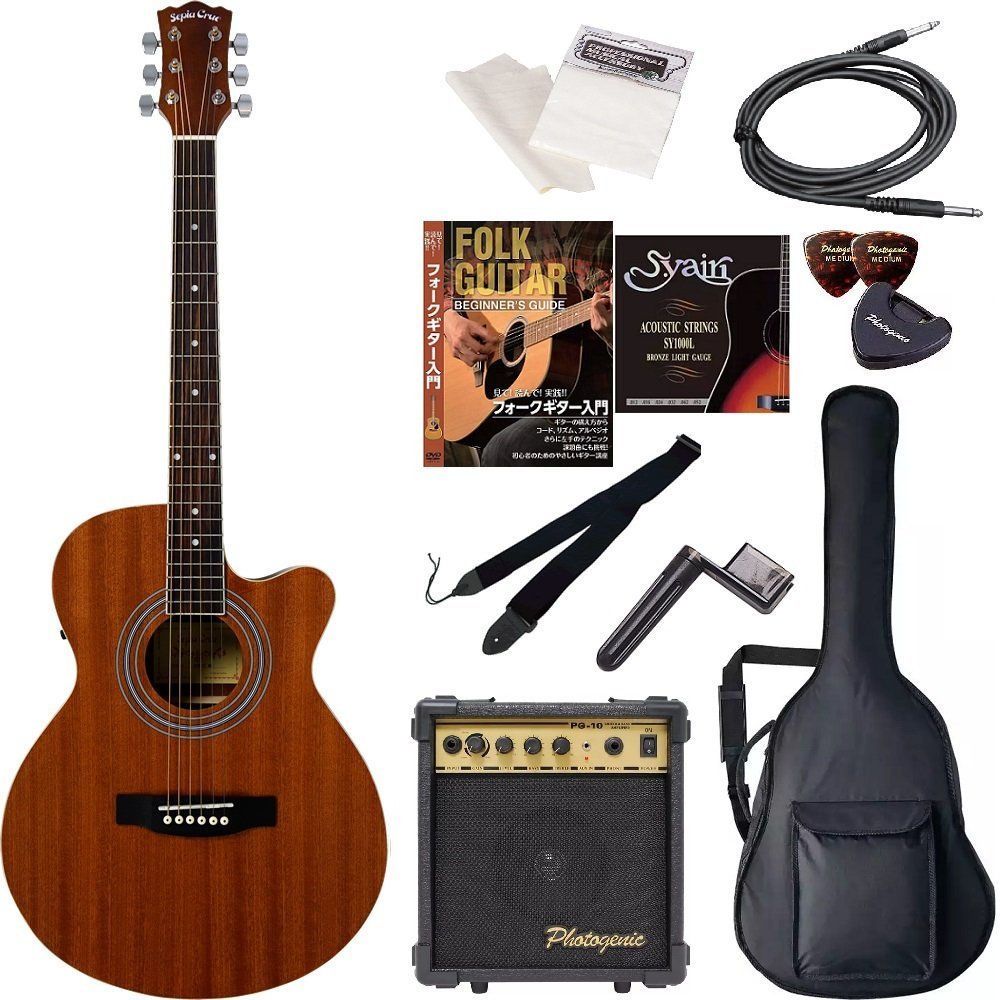 Sepia Crue EAW-180-BKS エレアコ アコースティックギター Sepia Crue