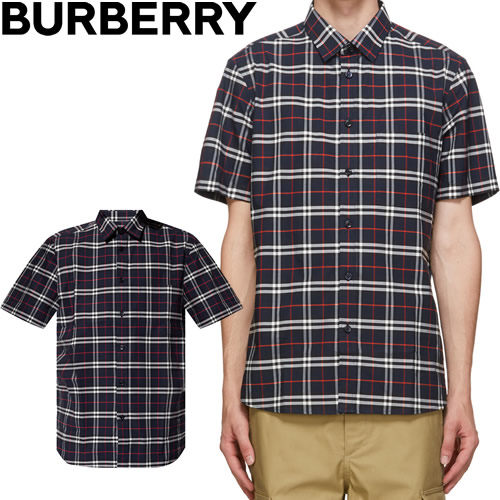 楽天市場】バーバリー BURBERRY シャツ 半袖 メンズ ストレッチ