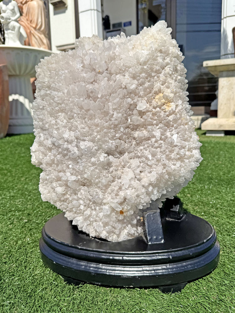 楽天市場】天然 水晶 クラスター 原石 台座付き 高さ約48cm 約22.7kg