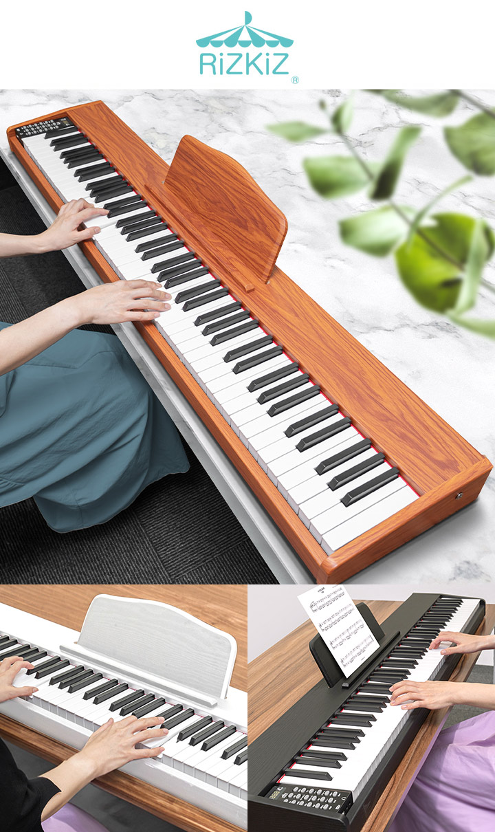 楽天市場】【3/1ワンダフルデー特価】【楽天1位】RiZKiZ 電子ピアノ 88